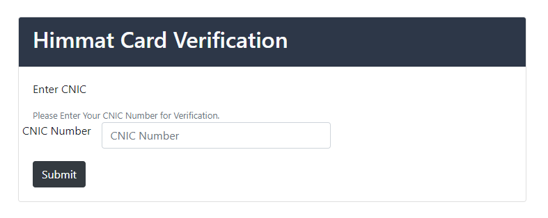 Himmat Card Verification